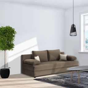 Canapea extensibila, textil capuccino bej, CLIV