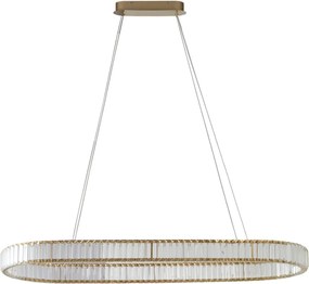 Lustra LED CCT suspendata cu telecomanda SPARKING auriu