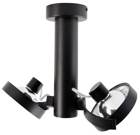 Spot modern negru reglabil cu 2 lumini - Goes