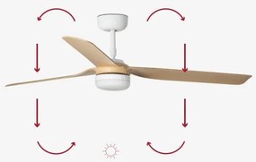 Ventilator LED de tavan FARO 33816-20 PUNT LED/18W/230V Wi-Fi maro/negru + telecomandă