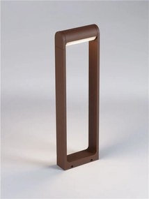 Stalp exterior LED 3000K IP65 Rox corten, H-60cm