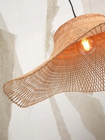 Lampa de podea din bambus Ibiza L 65cm, alb/ natur