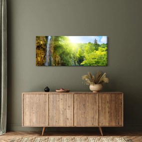 Tablou - cascadele în djunglă (120x50 cm)
