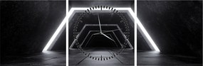 Tablou - Tunel futurist (cu ceas) (90x30 cm)