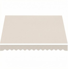 Outsunny Material de Înlocuire pentru Cort Retractabil, Poliester UV 50+, 3.5x2.5 m, Crem, pentru Balcon, Terasă, Grădină, 337x250 cm | Aosom Romania