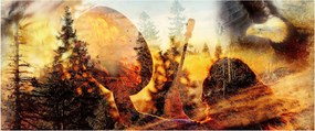 Tablou - Motiv șamanic (120x50 cm)