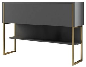 Comodă Luxe Anthracite and Gold