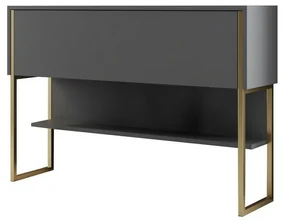 Comodă Luxe Anthracite and Gold