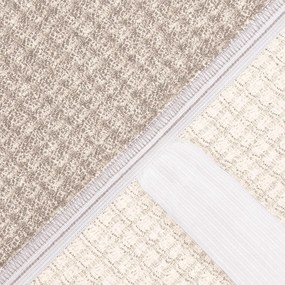 Huse super elastice RUBINIA smântânii taburet (40 - 60 cm)