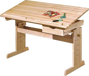 Masa birou Julia, pin, lemn, 109x55x63/96 cm