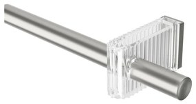 Galerie de perdea argintiu-mat extensibilă din oțel 107 - 305 cm Flute – Umbra