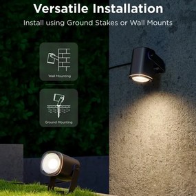 Proiector LED RGBWW dimabil Govee LED/12W/230V IP67 2700-6500K Wi-Fi