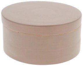 Cutie rotundă din bambus Compactor Bamboo Box, maro deschis