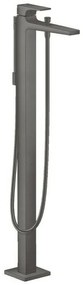 Baterie cada-dus freestanding Hansgrohe Metropol crom-negru periat