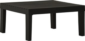 vidaXL Masă de grădină, gri, plastic