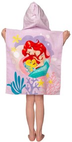 Prințesele Disney Poncho prosop Ariel Pink 50x115 cm
