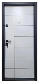 Usa metalica de apartament cu izolatie si vizor Novo Doors First Class NDS02, Deschidere Stanga Dreapta, Dimensiune 200X88 cm, Tabla 12 mm, Kit