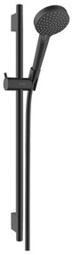 Set de dus cu bara 65 cm Hansgrohe Vernis Blend Vario finisaj negru mat 2 functii