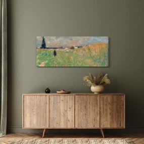 Tablou - Georges Seurat, A Summer Landscape, reproducere (120x50 cm)