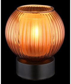 Veioza/Lampa de masa design modern ZUMBA negru/bronz