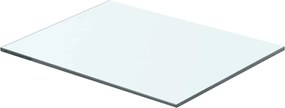 vidaXL Raft din sticlă transparentă, 40 x 25 cm
