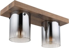 Plafoniera MDF si sticla fumurie UNDERWOOD