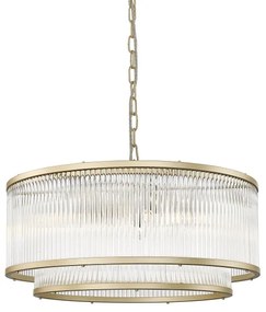 Lustră pe lanț Zuma Line P0528-06H-V6AC SERGIO 6xE14/60W/230V auriu