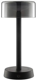 Brilliant - Lampă de birou reîncărcabilă RAZOR cu LED, control tactil și reglare a luminozității, 2,5W/5V, 2700K, IP44, negru