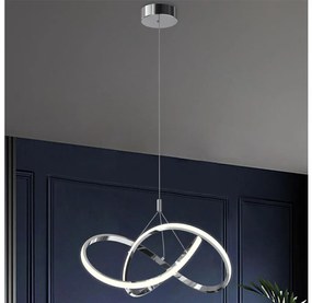 Lustră LED pe cablu ONLI LOOP LED/40W/230V 4000K crom lucios