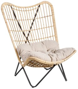 Fotoliu în culoare naturală țesut – Ixia