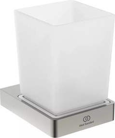 Suport periute de dinti Ideal Standard Atelier Conca patrat argintiu Silver Storm