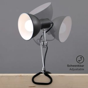 Briloner 2790-015 - Lampă cu clemă FIX 1xE14/8W/230V negru/crom lucios