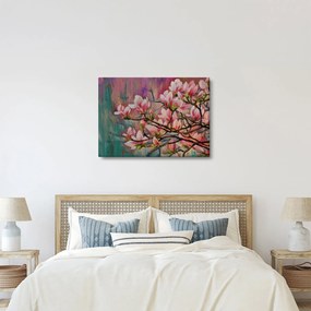 Tablou - Pictură în ulei, Sakura în floare (70x50 cm)