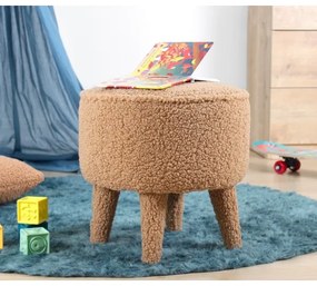 Taburet PIXI Ø 38 cm, maro