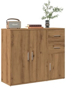 vidaXL Dulap, stejar artizanal, 91x29,5x75 cm, lemn prelucrat