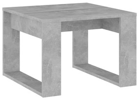 808625 vidaXL Masă laterală, gri beton, 50x50x35 cm, PAL