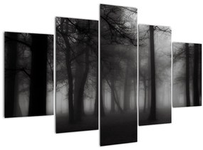 Tablou - Pădure în ceață (150x105 cm)