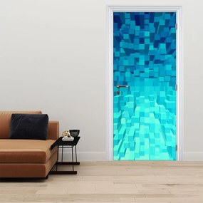 Fototapet pentru ușă - Cuburi abstract (95x205cm)