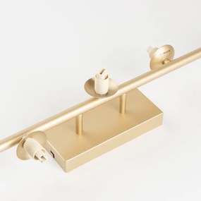 Lustră LED aplicată Brilagi MILLA 7xG9/3W/230V auriu/fumuriu