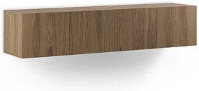 Comodă TV în culoare naturală cu aspect de lemn de stejar 180x38x35 cm Daroca – Marckeric