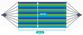 Hamac pentru doua persoane-albastru