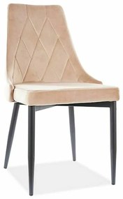 Scaun de bucătărie Trix B Velvet, bej