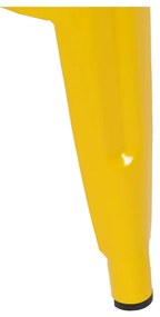 Set de scaune de bar galben 2 buc. din metal (înălțime șezut 61 cm) – Ixia