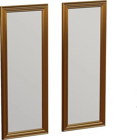 Set 2 oglinzi CSI, auriu, 30x3x90 cm