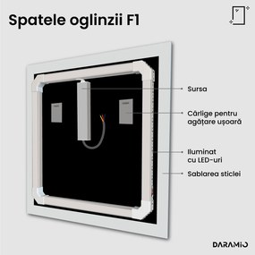 Oglindă cu iluminare LED F1