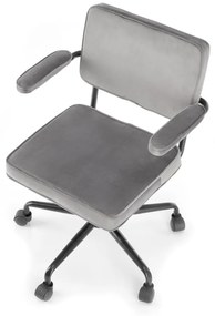 Scaun de birou Fidel velvet gri