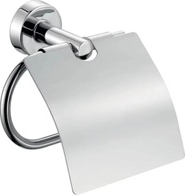 Suport hartie igienica Ferro Mephisto crom cu protectie