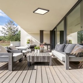 Plafonieră LED dimabilă de exterior Rabalux 7775 LED/15W/230V Wi-Fi Tuya IP44 + telecomandă