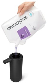 Dozator de săpun lichid negru automat din oțel 266 ml – simplehuman