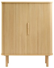 Dulap cu aspect de lemn de stejar cu ușă glisantă 113x90 cm Cavo – Unique Furniture